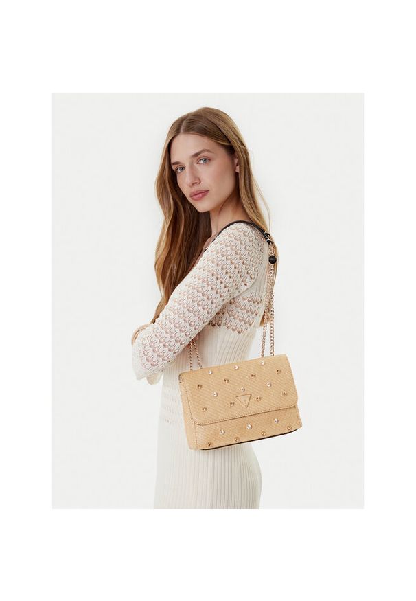 Torebka Guess. Kolor: beżowy