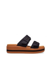 Buty Sportowe Crocs Czarne Wygodne. Kolor: czarny. Materiał: skóra. Styl: sportowy #1