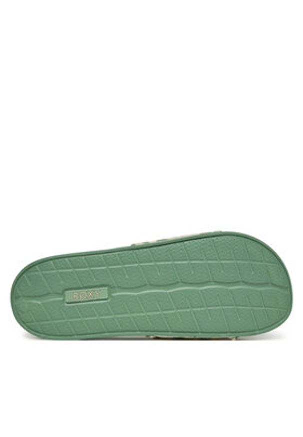 Roxy Klapki ARJL100909 Zielony. Kolor: zielony. Materiał: skóra