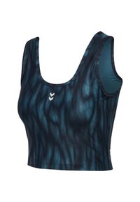 Damski tank top Hummel Aop Intensity. Kolor: niebieski. Materiał: materiał #1