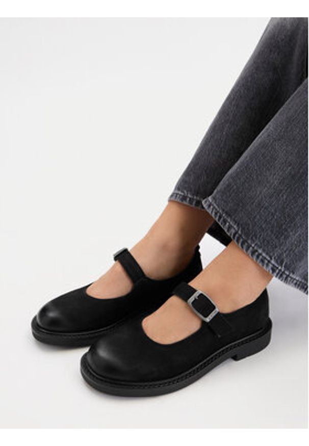 G-Star RAW - G-Star Raw Baleriny CEO-WI23-ROUND-04 Czarny. Kolor: czarny. Materiał: nubuk, skóra