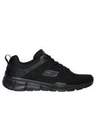 skechers - Buty sportowe Sneakersy męskie, Skechers Equalizer 3.0. Zapięcie: sznurówki. Kolor: czarny. Materiał: materiał, syntetyk, tkanina. Szerokość cholewki: normalna. Sport: turystyka piesza