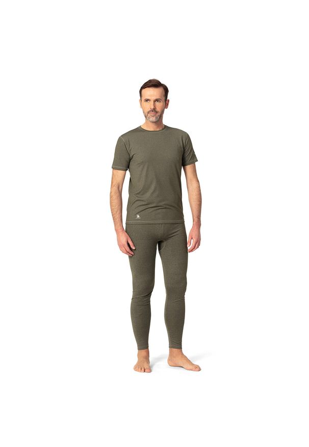 TAGART - Legginsy trekkingowe męskie Tagart California Olive elastyczne i rozciągliwe. Kolor: zielony