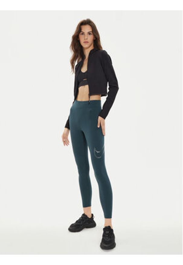 Nike Legginsy FB8766 Zielony Tight Fit. Kolor: zielony. Materiał: bawełna, syntetyk