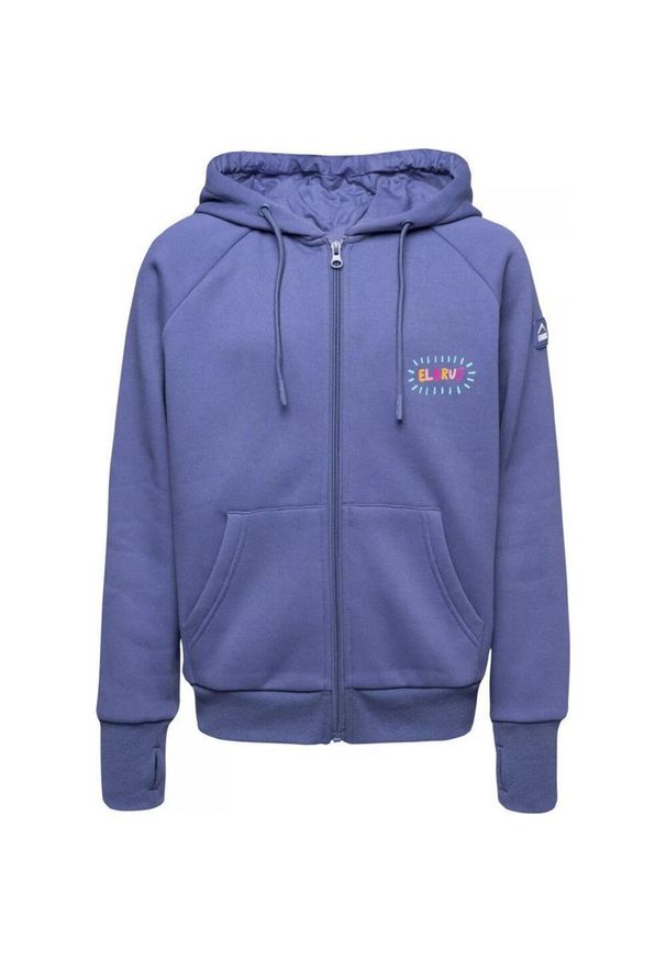 Elbrus - Bluza Dziecięca Ragna Full Zip Drawstring Hoodie. Kolor: niebieski