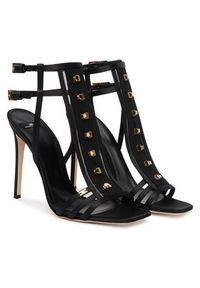 Elisabetta Franchi Sandały SA-24L-62E2-V590 Czarny. Kolor: czarny. Materiał: materiał #5