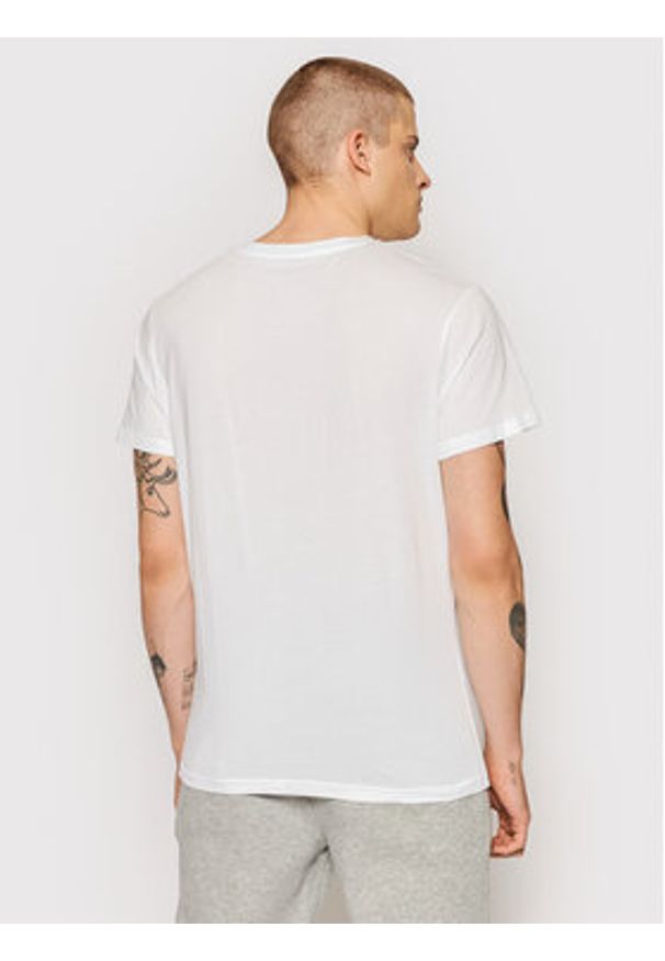 TOMMY HILFIGER - Tommy Hilfiger T-Shirt UM0UM02011 Biały Regular Fit. Kolor: biały. Materiał: bawełna