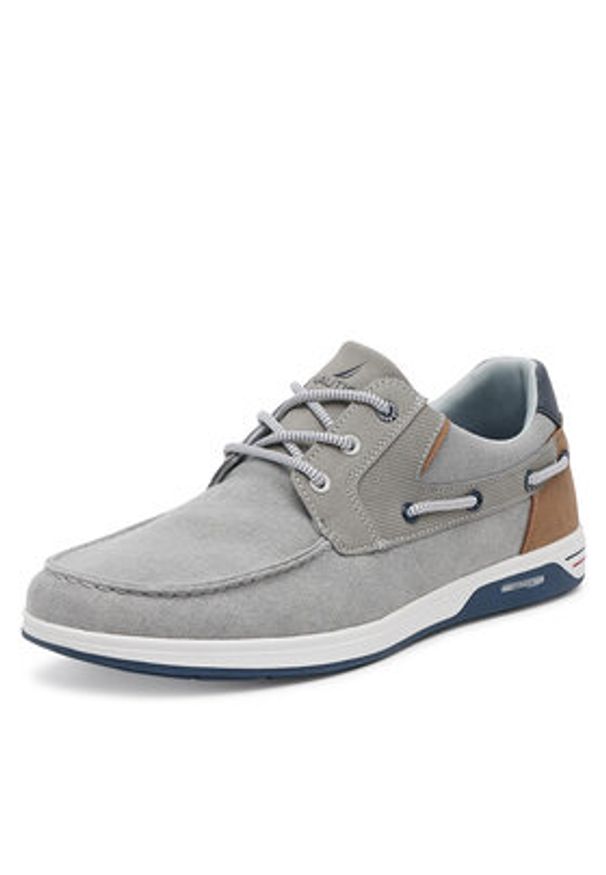 Nautica Półbuty 24SD107 Szary. Kolor: szary. Materiał: materiał