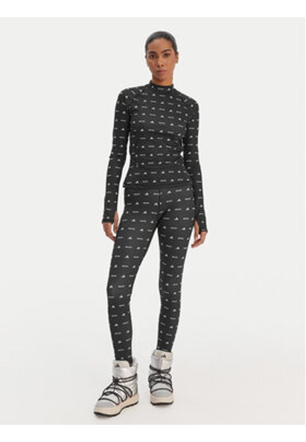 Adidas - adidas Legginsy Moon Boot JM8912 Czarny Slim Fit. Kolor: czarny. Materiał: syntetyk