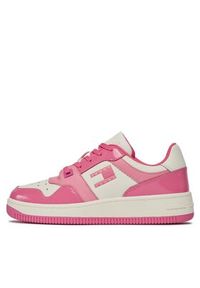 Tommy Jeans Sneakersy Tjw Retro Basket Patent Ltr EN0EN02499 Różowy. Kolor: różowy
