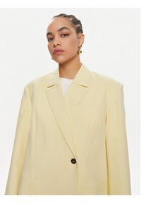 Herskind Marynarka Verner 5103519 Żółty Oversize. Kolor: żółty. Materiał: syntetyk #6