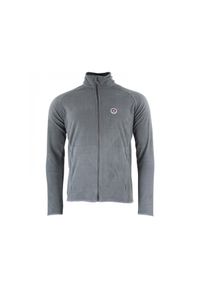 PEAK MOUNTAIN - Polar z kapturem zapinany na zamek 1/2 Peak Mountain. Typ kołnierza: kaptur. Kolor: szary. Materiał: polar. Sezon: zima. Sport: turystyka piesza #1