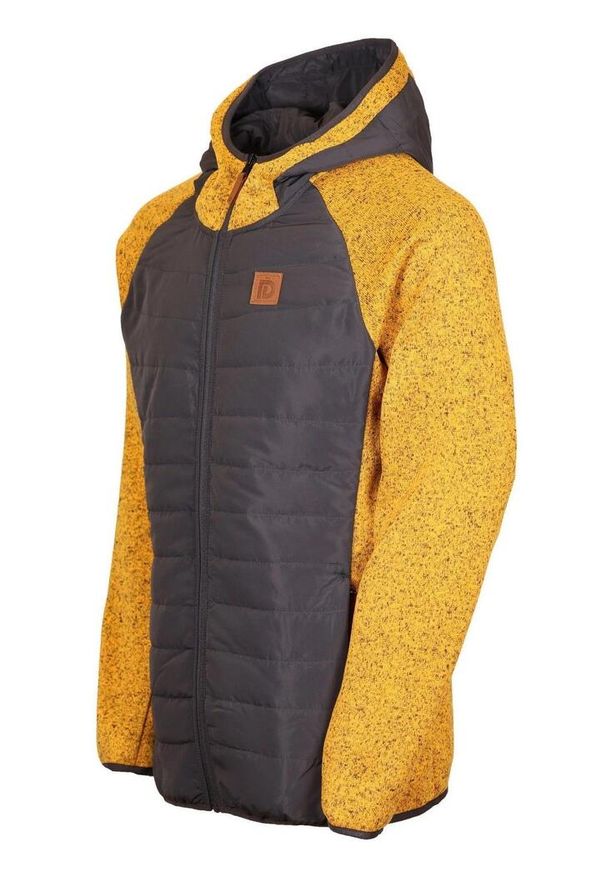 FUNDANGO - Polarowy sweter męski Fundango Obsidian Hybrid. Kolor: brązowy. Materiał: polar. Sport: turystyka piesza