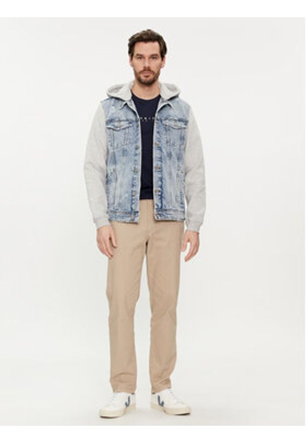 Jack & Jones Kurtka jeansowa Jean 12249233 Niebieski Regular Fit. Kolor: niebieski. Materiał: bawełna