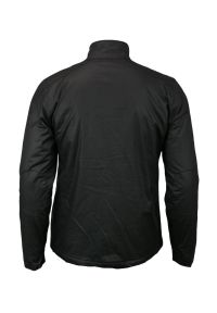 Czarna Przejściowa Kurtka, Lekko Błyszcząca, Wojskowy Krój (M65) - Brave Soul, Męska. Kolor: czarny. Materiał: poliester, tkanina, materiał, sztruks. Wzór: kratka. Styl: militarny #5