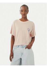 only - ONLY T-Shirt Celine 15374989 Różowy jasny Regular Fit. Kolor: różowy. Materiał: bawełna #4