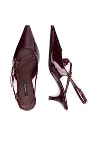 Gino Rossi Czółenka RAFA-116131 Bordowy. Kolor: czerwony. Materiał: lakier, skóra #3