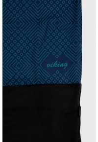 Viking Komin męski wzorzysty. Kolor: niebieski. Materiał: poliester, włókno, dzianina #3