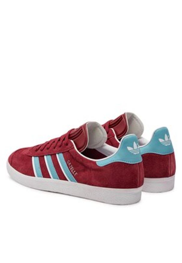 Adidas - adidas Sneakersy Gazelle IG6198 Bordowy. Kolor: czerwony. Materiał: zamsz, skóra. Model: Adidas Gazelle