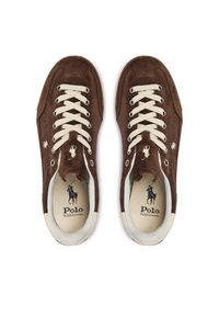 Polo Ralph Lauren Sneakersy 804P08219002 Brązowy. Kolor: brązowy. Materiał: zamsz, skóra #4