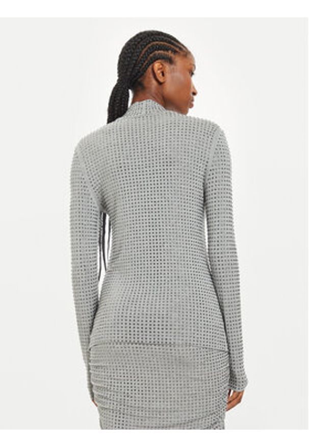 Pinko - PINKO Bluzka Koch 104453 A2B4 Szary Regular Fit. Kolor: szary. Materiał: wiskoza