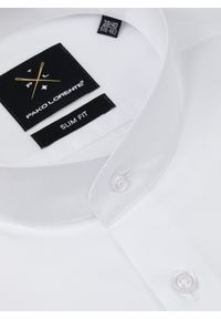 Pako Lorente - PAKO LORENTE – Biała koszula męska ze stójką. Typ kołnierza: kołnierzyk stójkowy. Kolor: biały. Materiał: bawełna. Długość rękawa: długi rękaw. Długość: długie. Wzór: gładki #3