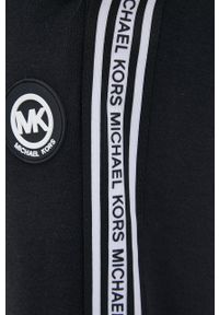 Michael Kors spodnie CS250QB5MF męskie kolor czarny z aplikacją. Kolor: czarny. Materiał: dzianina. Wzór: aplikacja #3