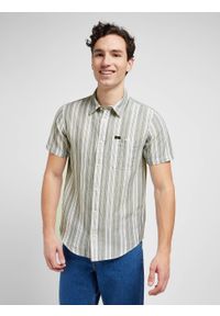 Lee - LEE MĘSKA KOSZULA LEE SS LEESURE SHIRT SUMMIT 112351147