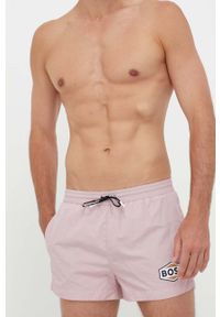 BOSS szorty kąpielowe kolor różowy. Kolor: różowy #3
