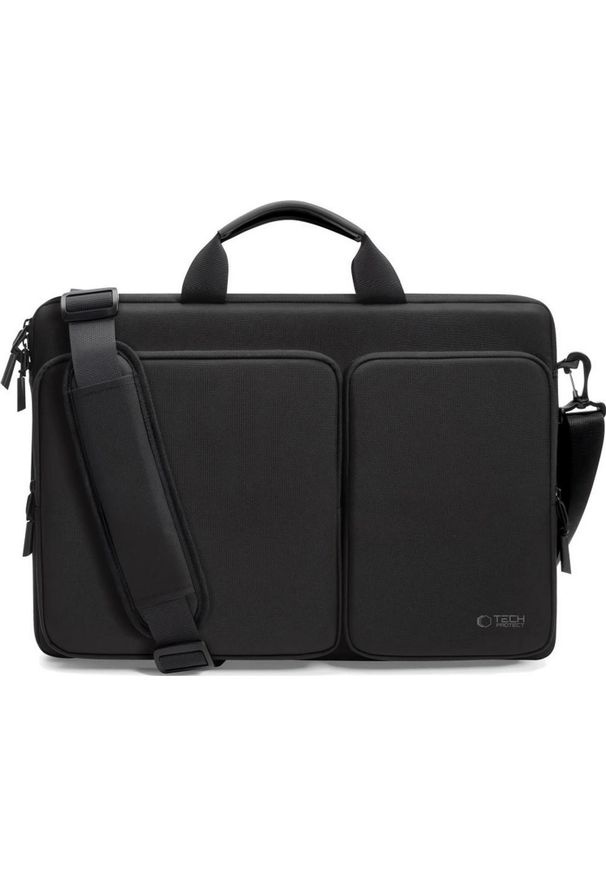 TECH-PROTECT - Torba Tech-Protect Defender Bag Laptop 17 czarny. Kolor: czarny. Materiał: materiał. Styl: elegancki, casual
