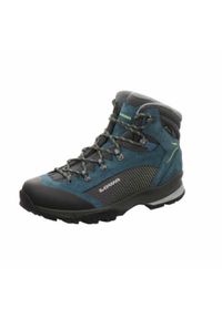 Buty trekkingowe damskie Lowa Tucana Gtx. Wysokość cholewki: za kostkę. Zapięcie: sznurówki. Kolor: niebieski, wielokolorowy. Materiał: materiał, skóra. Szerokość cholewki: normalna. Styl: sportowy