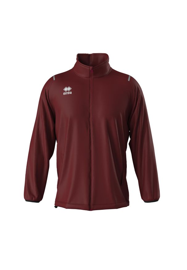 ERREA - Kurtka wodoodporna dla dzieci Errea Pressing. Kolor: czerwony. Styl: sportowy, elegancki