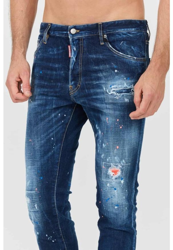 DSQUARED2 Niebieskie jeansy Cool Guy Jean. Kolor: niebieski