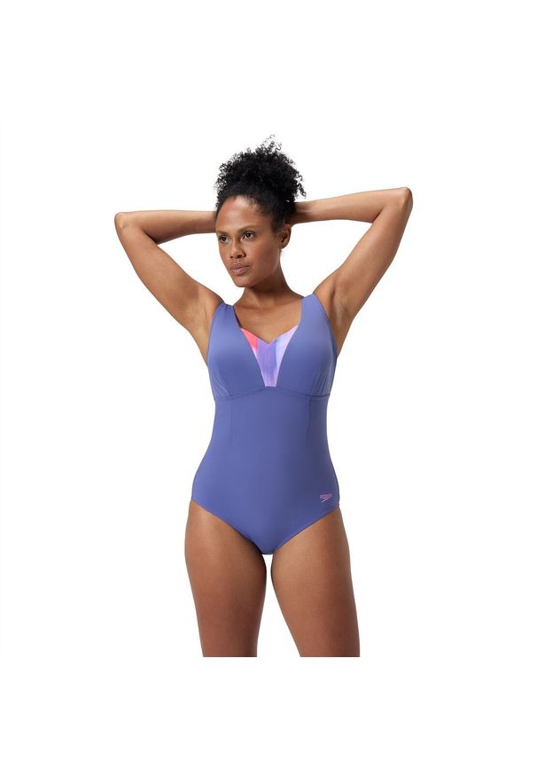Strój kąpielowy na basen damski Speedo Shaping Opusgem. Kolor: fioletowy
