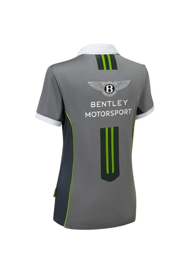 Koszulka Bentley Motorsport Wmns Team Polo, Kobiety. Typ kołnierza: polo. Kolor: biały. Materiał: poliester, materiał