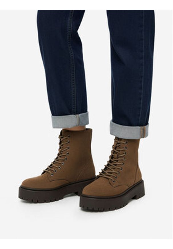 DeeZee Trzewiki CEO-HY13123-1 Brązowy. Kolor: brązowy. Materiał: materiał