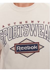 Reebok T-Shirt Sporting Goods IM1507 Beżowy Regular Fit. Kolor: beżowy. Materiał: bawełna #4
