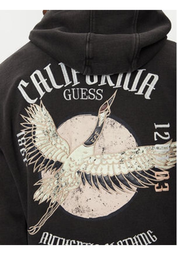 Guess Bluza M5RQ04 KC2B1 Czarny Regular Fit. Kolor: czarny. Materiał: bawełna