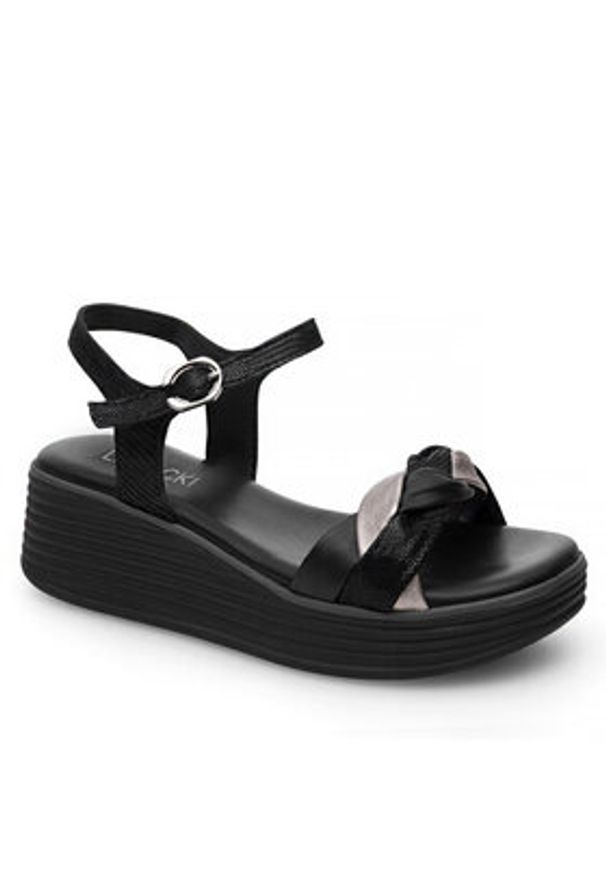 Lasocki Sandały WB-DANA-02 Czarny. Kolor: czarny. Materiał: skóra