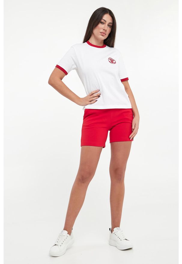 JOOP! Jeans - T-shirt damski z haftem Tordis JOOP! JEANS. Wzór: haft