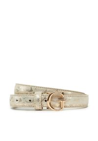 Guess Pasek Damski BW9222 P5220 Złoty. Kolor: złoty. Materiał: skóra