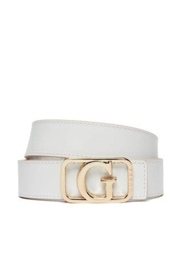 Guess Pasek Damski BW9184 P4435 Biały. Kolor: biały. Materiał: materiał