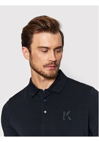 Karl Lagerfeld - KARL LAGERFELD Polo 745890 500221 Granatowy Regular Fit. Typ kołnierza: polo. Kolor: niebieski. Materiał: bawełna #3