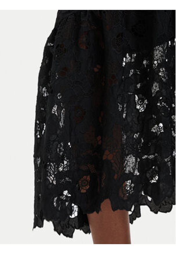 Guess Spódnica midi W6GD40 W1882 Czarny Regular Fit. Kolor: czarny. Materiał: bawełna