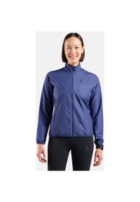 Kurtka przeciwwiatrowa Odlo Jacket ESSENTIAL LIGHT. Kolor: fioletowy. Materiał: softshell. Sport: turystyka piesza