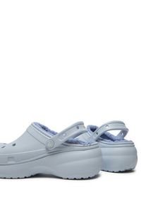 Crocs Klapki Classic Platform Lined Clog W 207938 Błękitny. Kolor: niebieski. Obcas: na platformie