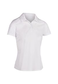 ARTENGO - Koszulka tenisowa polo DRY 100 damska. Okazja: na co dzień. Typ kołnierza: polo. Materiał: materiał, poliester. Styl: klasyczny, casual