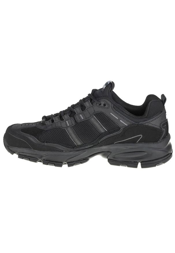 skechers - Buty do chodzenia męskie Skechers Vigor 20 Trait. Zapięcie: sznurówki. Kolor: czarny. Materiał: materiał, syntetyk. Szerokość cholewki: normalna. Sport: turystyka piesza