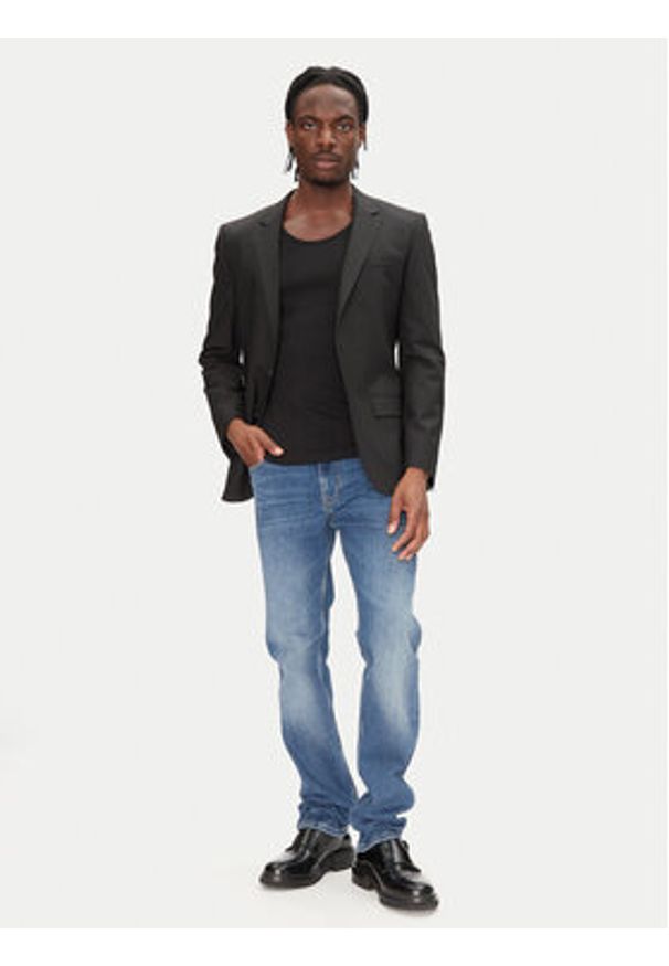 Just Cavalli Jeansy 78OAB5S0 Granatowy Slim Fit. Kolor: niebieski