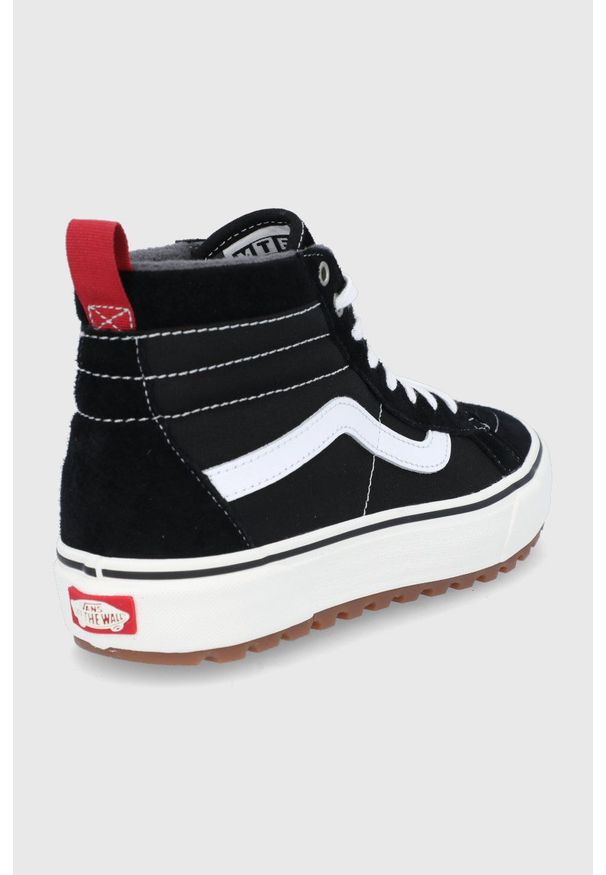 Vans - Trampki. Nosek buta: okrągły. Zapięcie: sznurówki. Kolor: czarny. Materiał: polar, guma. Szerokość cholewki: normalna